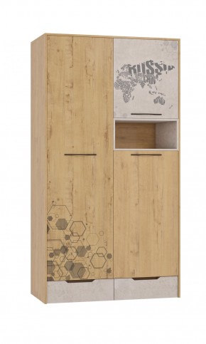 Шкаф для одежды 3 двери и 2 ящика Шк134.0 ДС Стэнфорд в Тавде - tavda.mebel-74.com | фото