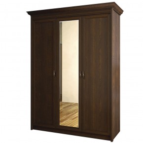 Шкаф для одежды 3-дверный с зеркалом №671 Флоренция Дуб оксфорд в Тавде - tavda.mebel-74.com | фото