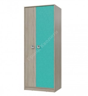 Шкаф для одежды Сити (Арт. 6-9411) Дуб Сонома/Аква в Тавде - tavda.mebel-74.com | фото