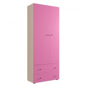 Шкаф ДМ 800 с 2-мя ящиками (розовый) в Тавде - tavda.mebel-74.com | фото