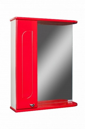 Шкаф-зеркало Радуга Красный 50 левый АЙСБЕРГ (DA1122HZR) в Тавде - tavda.mebel-74.com | фото