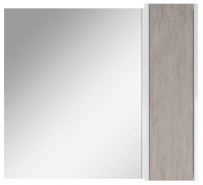 Шкаф-зеркало Uno 80 Дуб серый левый/правый Домино (DU1504HZ) в Тавде - tavda.mebel-74.com | фото