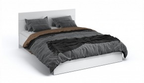 Спальня Йорк Кровать 160 с подъемным механизмом Белый жемчуг/Белый глянец в Тавде - tavda.mebel-74.com | фото