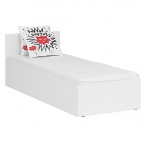 Стандарт Кровать 0800, цвет белый, ШхГхВ 83,5х203,5х70 см., сп.м. 800х2000 мм., без матраса, основание есть в Тавде - tavda.mebel-74.com | фото