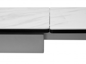 Стол BELLUNO 160 MARBLES KL-99 Белый мрамор матовый, итальянская керамика/ белый каркас, ®DISAUR в Тавде - tavda.mebel-74.com | фото