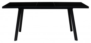 Стол ФИН 120 Черный, стекло/ Черный каркас М-City в Тавде - tavda.mebel-74.com | фото