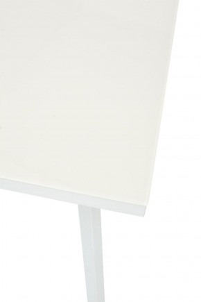 Стол ФИН 120 Латте, стекло/ Белый каркас М-City в Тавде - tavda.mebel-74.com | фото