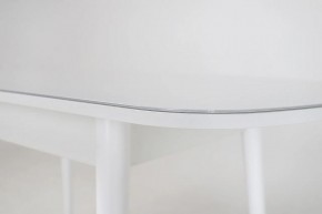 Стол раскладной со стеклом (опоры массив цилиндрический) "Хоста" в Тавде - tavda.mebel-74.com | фото