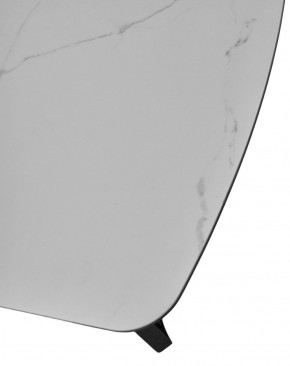 Стол RASMUS 160 TL-45 Белый мрамор, испанская керамика / черный каркас, ®DISAUR в Тавде - tavda.mebel-74.com | фото