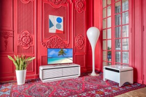 ТВ-тумба 3D Modo Due 135 см в Тавде - tavda.mebel-74.com | фото