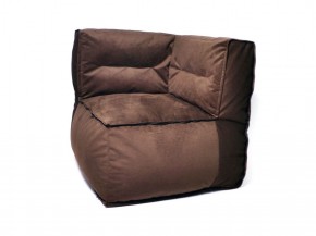 Угловое модульное бескаркасное кресло Комфорт (Шоколад велюр) в Тавде - tavda.mebel-74.com | фото