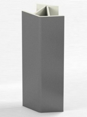 Угловое соединение для цоколя 135 гр. h100 мм (Алюминий, Белый, Черный, Сонома) в Тавде - tavda.mebel-74.com | фото