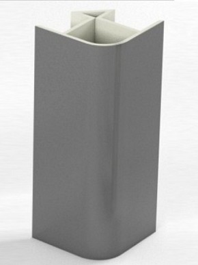 Угловое соединение для цоколя 90 гр. h100 мм (Алюминий, Белый, Черный, Сонома) в Тавде - tavda.mebel-74.com | фото