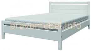 ВЕРОНИКА-1 Кровать из массива 900 (Белый Античный) в Тавде - tavda.mebel-74.com | фото