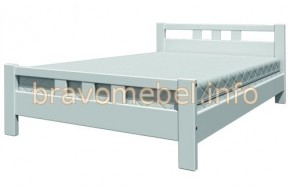 ВЕРОНИКА-2 Кровать из массива 900 (Белый античный) в Тавде - tavda.mebel-74.com | фото