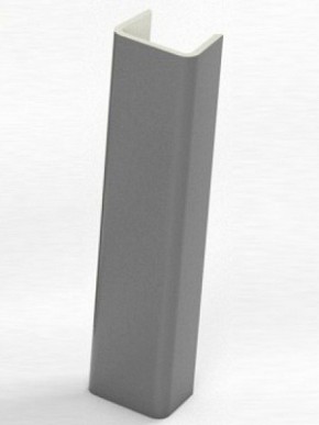Торцевая заглушка  для цоколя h100 мм (Алюминий, Белый, Черный, Сонома) в Тавде - tavda.mebel-74.com | фото