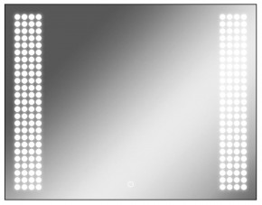 Зеркало Cosmo 90 black с подсветкой Sansa (SC1051Z) в Тавде - tavda.mebel-74.com | фото