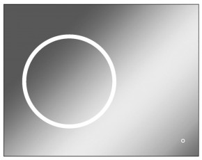 Зеркало Eclipse 90 black с подсветкой Sansa (SE1031Z) в Тавде - tavda.mebel-74.com | фото